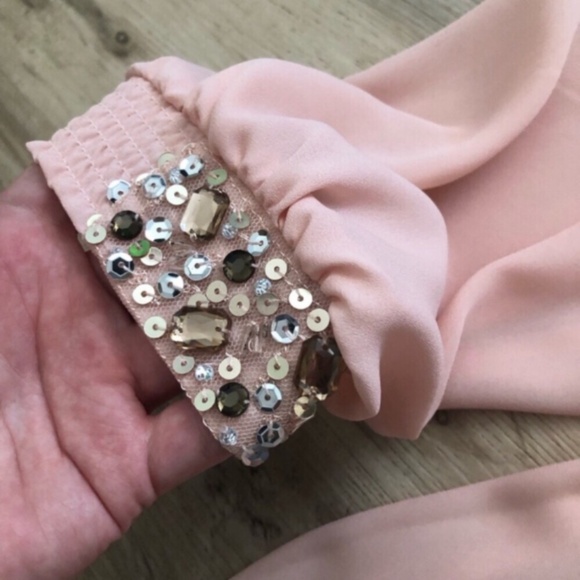 Pink Blouse with Bejewelled Cuffs - Picture 4 of 8